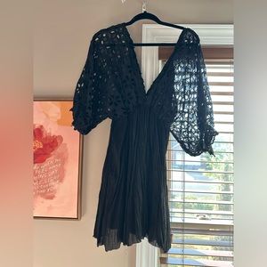 Free people short black dress.